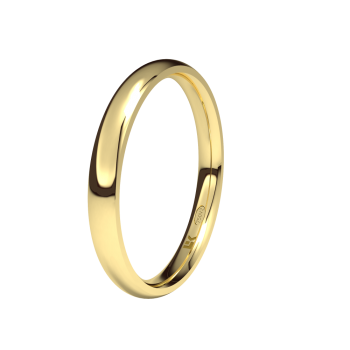 Alianzas de Boda Alianza de oro amarillo de 18K 2.5mm. Brillo