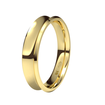 Alianzas de Boda Alianza de oro amarillo de 18K 4.5mm. Brillo