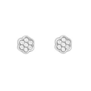 Joyería Infantil Margarita mini 4,5mm 7 circonitas Oro BL-18K