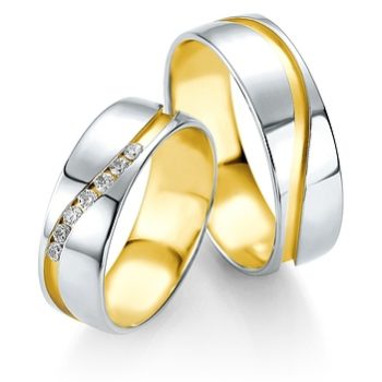 Alianzas de Boda ALIANZA DE ORO BLANCO Y AMARILLO DESIGN
