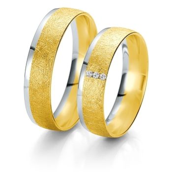 Alianzas de Boda ALIANZA DE BODA LINEA ORO BLANCO  LATERAL Y AMARILLO