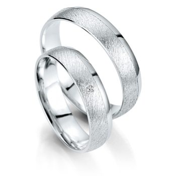 Alianzas de Boda ALIANZA DE ORO BLANCO EN MATE Y LINEA BRILLO SMART LINE Alianzas de Boda ALIANZA DE ORO BLANCO EN MATE Y LINEA BRILLO SMART LINE