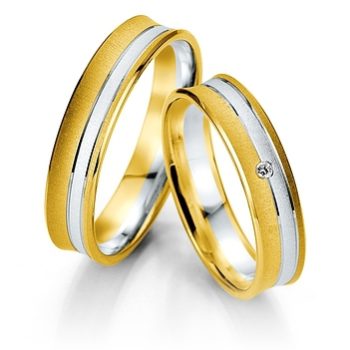 Alianzas de Boda ALIANZA DE ORO AMARILLOY BLANCO SMART LINE