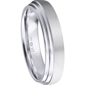 Alianzas de Boda Alianza de forma oval revaje lateral