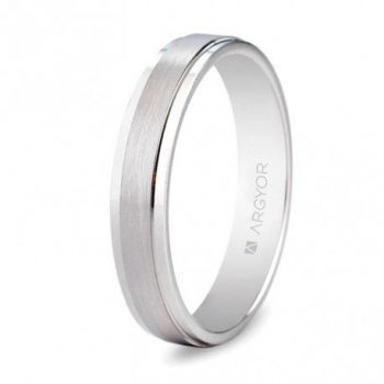 Alianzas de Boda ALIANZA ORO BLANCO 4MM CONFORT