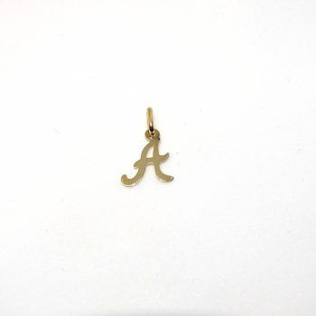 Firma joyas Colgante de oro 18 kt inicial letra A