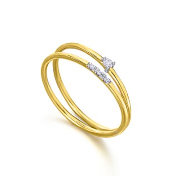 LeCarré ANILLO DOBLE ORO DIAMANTES