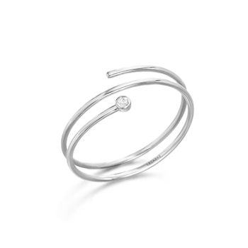 LeCarré ANILLO ESPIRAL ORO BLANCO DIAMANTE
