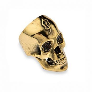 Firmas de moda Anillo Skull PLATADEPALO Auver CAR1B