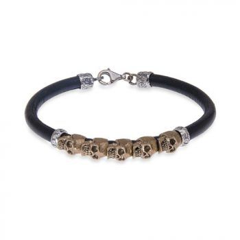 Firmas de moda Pulsera Skull PLATADEPALO Ringnes​ SB076B