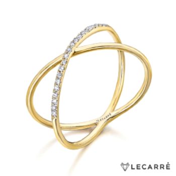 LeCarré ANILLO CRUZADO ORO DIAMANTES