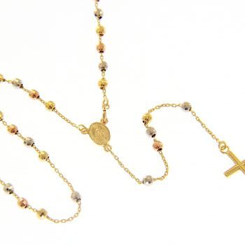 JOYAS COLLAR DE ROSARIO 146759 oro tres colores