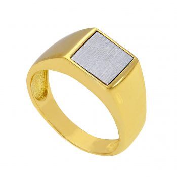 JOYAS ANILLO ORO AMARILLO Y BLANCO 10g 188007
