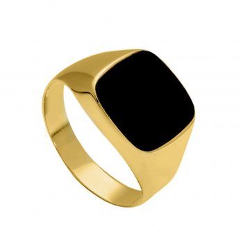 JOYAS ANILLO DE PIEDRA INDIVIDUAL oro amarillo ONIX 190327