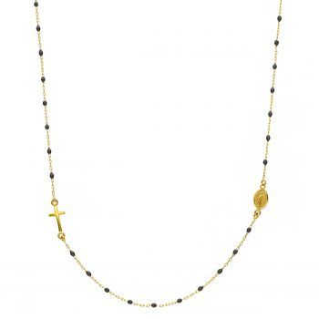 JOYAS COLLAR DE ROSARIO Oro/Esmalte 42cm 240542