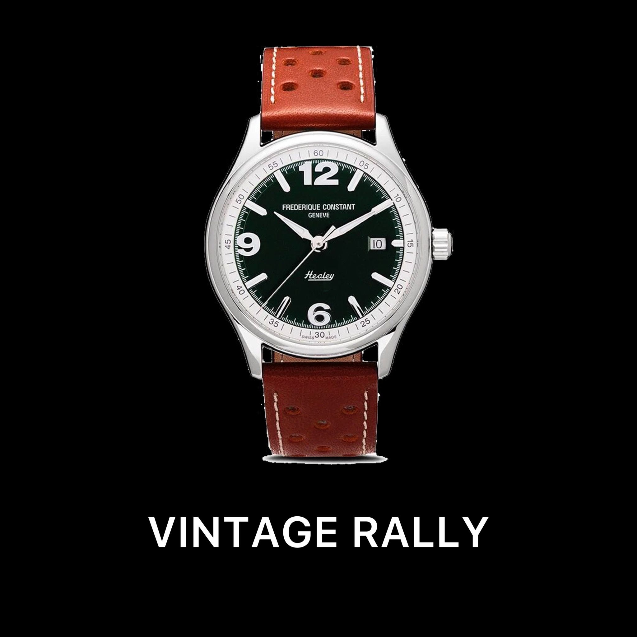 Relojes Frederique Constant RELOJ FC VINTAGE RALLY AUTOMATIC 40M ACERO NEGRA CORREA PIEL- Edición limitada