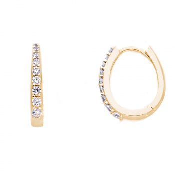 JOYAS CRIOLLAS DE CIERRE BISAGRA oro amarillo CIRCONIO CÚBICO 256035 2,60g