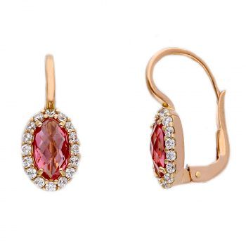 JOYAS PENDIENTES DE PALANCA oro rosado 243500  g 3,8