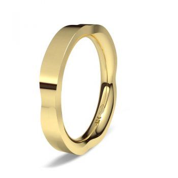 Alianzas de Boda Alianza de oro amarillo Lobe maximal