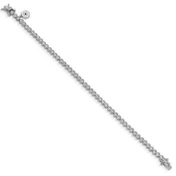 Firma joyas Pulseras riviere con chatones de circonitas redondos