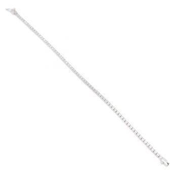 Firma joyas Pulsera riviere de plata circonitas con garras