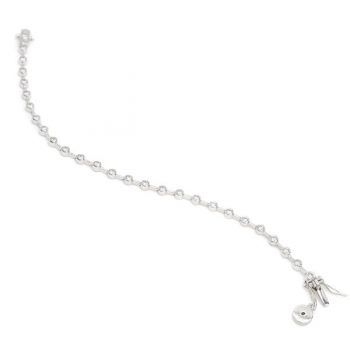 Firma joyas Pulseras finas en plata diseño circular con circonitas