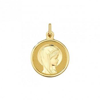 Medallas Medalla comunión Virgen niña velo mate-brillo