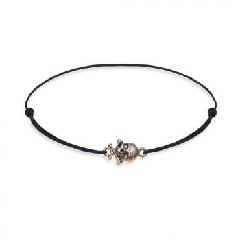 Firmas de moda Pulsera Calavera Unisex PLATADEPALO Brama de nylon R/SB087N T/U