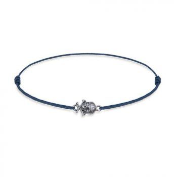Firmas de moda Pulsera Calavera Unisex PLATADEPALO Busor de nylon R/SB088A T/U