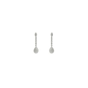 Firmas de moda Pendientes novia swarovski diseño colgante con circonita