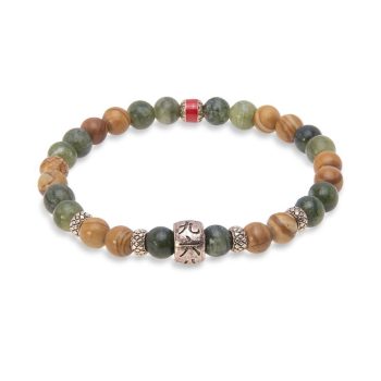Firma joyas Pulsera elástica KESEM unisex Plata de Palo