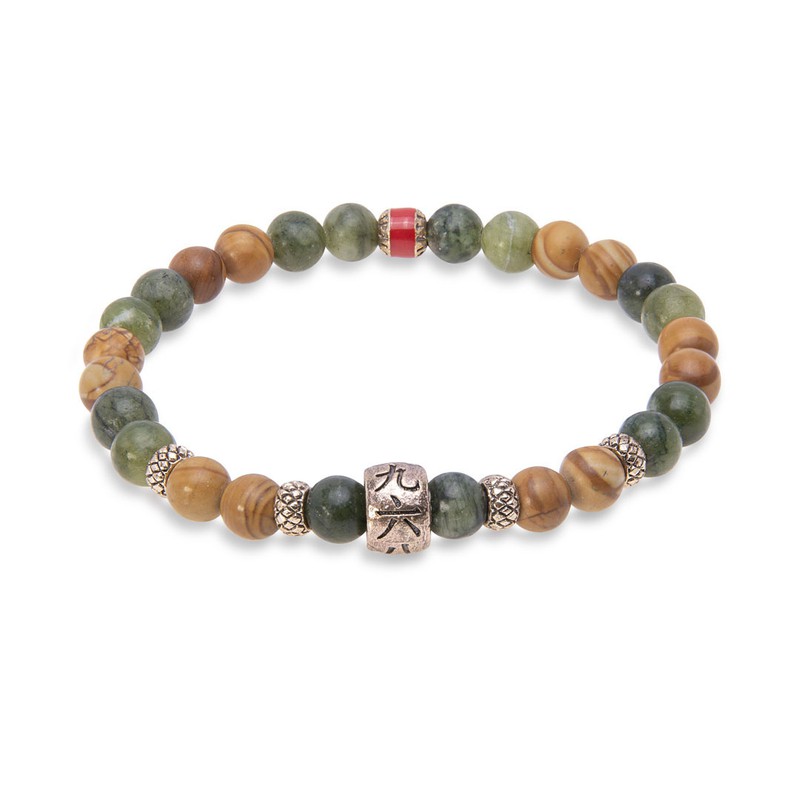 Firma joyas Pulsera elástica KESEM unisex Plata de Palo Firma joyas Pulsera elástica KESEM unisex Plata de Palo