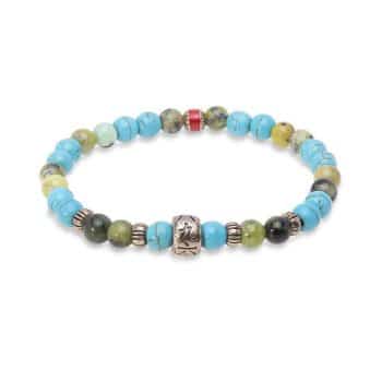 Firma joyas Pulsera elástica MAHIKA unisex Plata de Palo