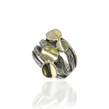 Firmas de moda ANILLO DE PLATA Y ORO GABI Styliano Firmas de moda ANILLO DE PLATA Y ORO GABI Styliano