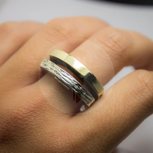 Firmas de moda ANILLO DE PLATA Y ORO Styliano Firmas de moda ANILLO DE PLATA Y ORO Styliano