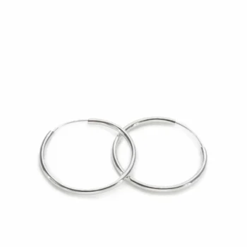 Firma joyas Pendientes aros grandes diseño tubular con cierre oculto