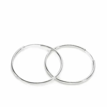 Firma joyas Pendientes aros grandes diseño grueso con cierre oculto