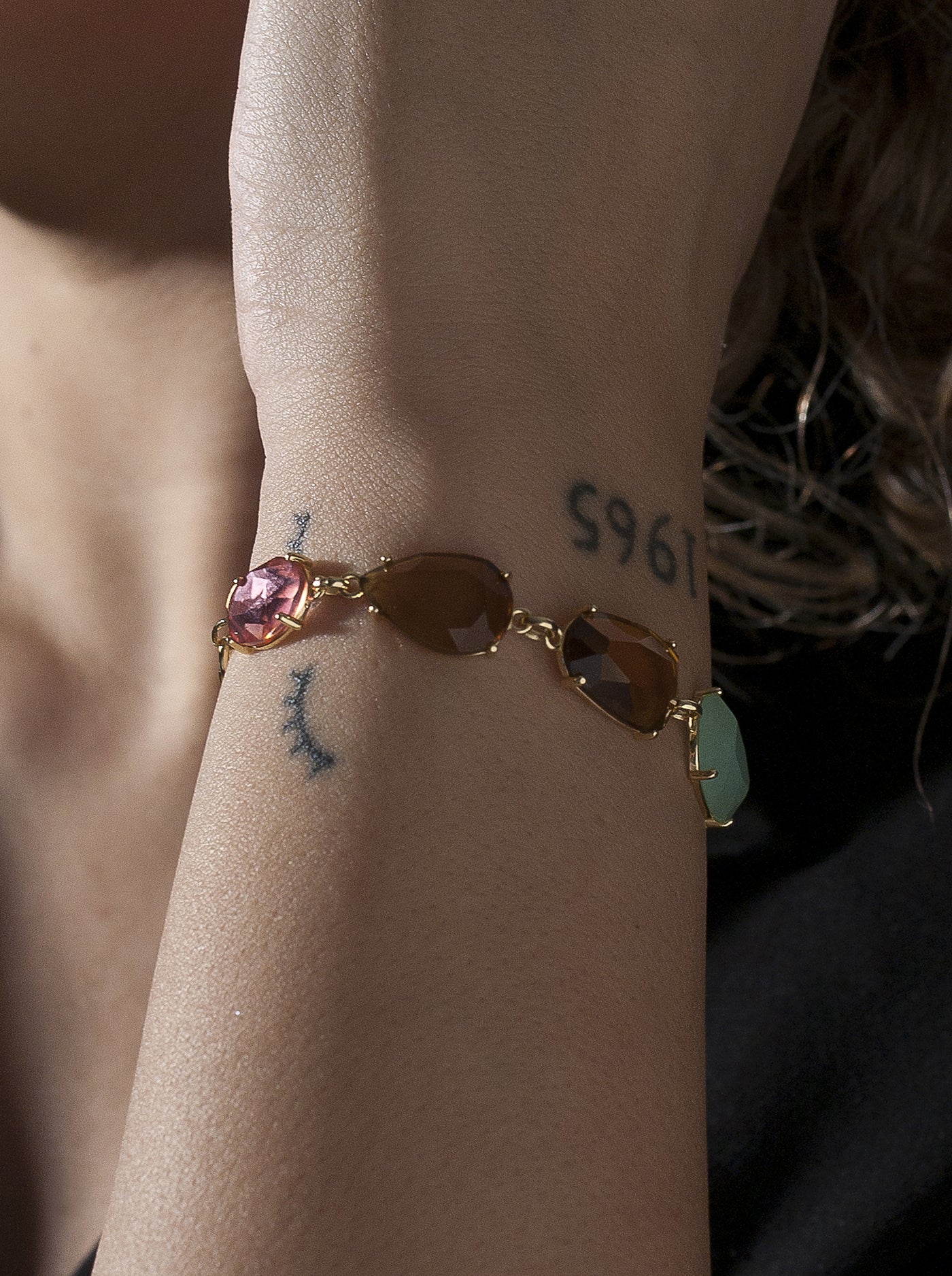 Firma joyas Pulseras con piedras de plata en tonos cálidos Firma joyas Pulseras con piedras de plata en tonos cálidos