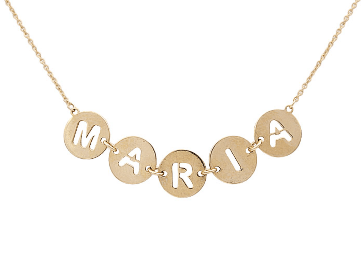 colgante oro con nombre precio