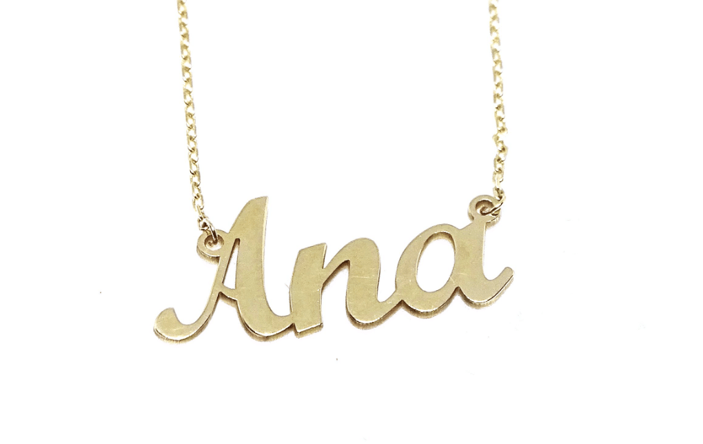 colgante oro con nombre comprar