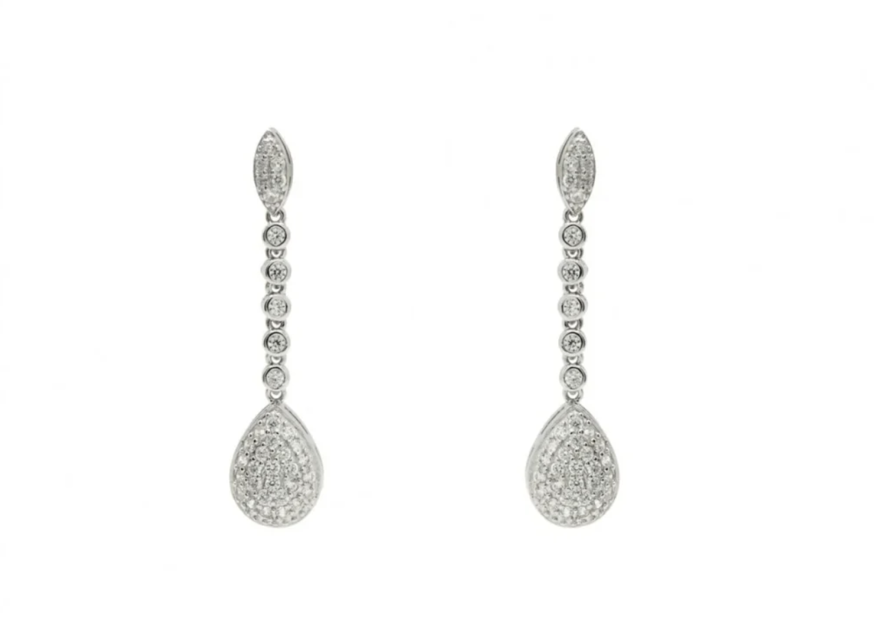 precio pendientes largos novia