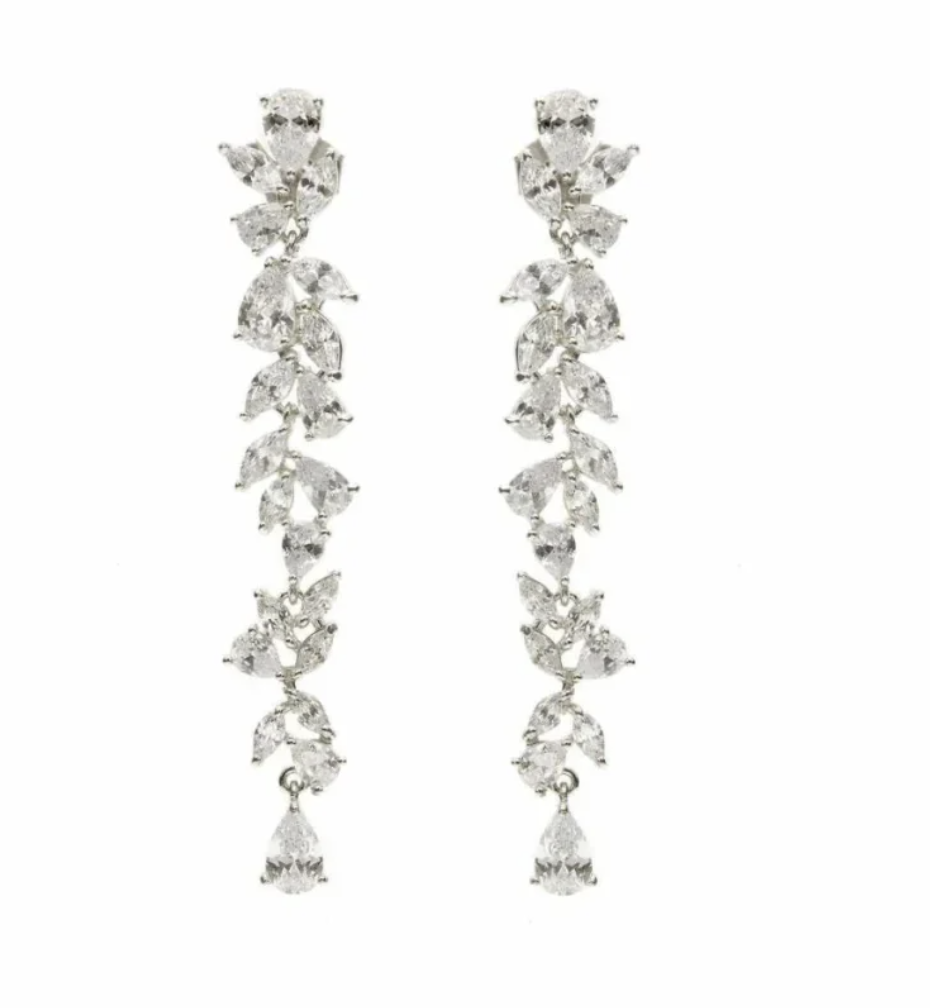 comprar pendientes largos novia