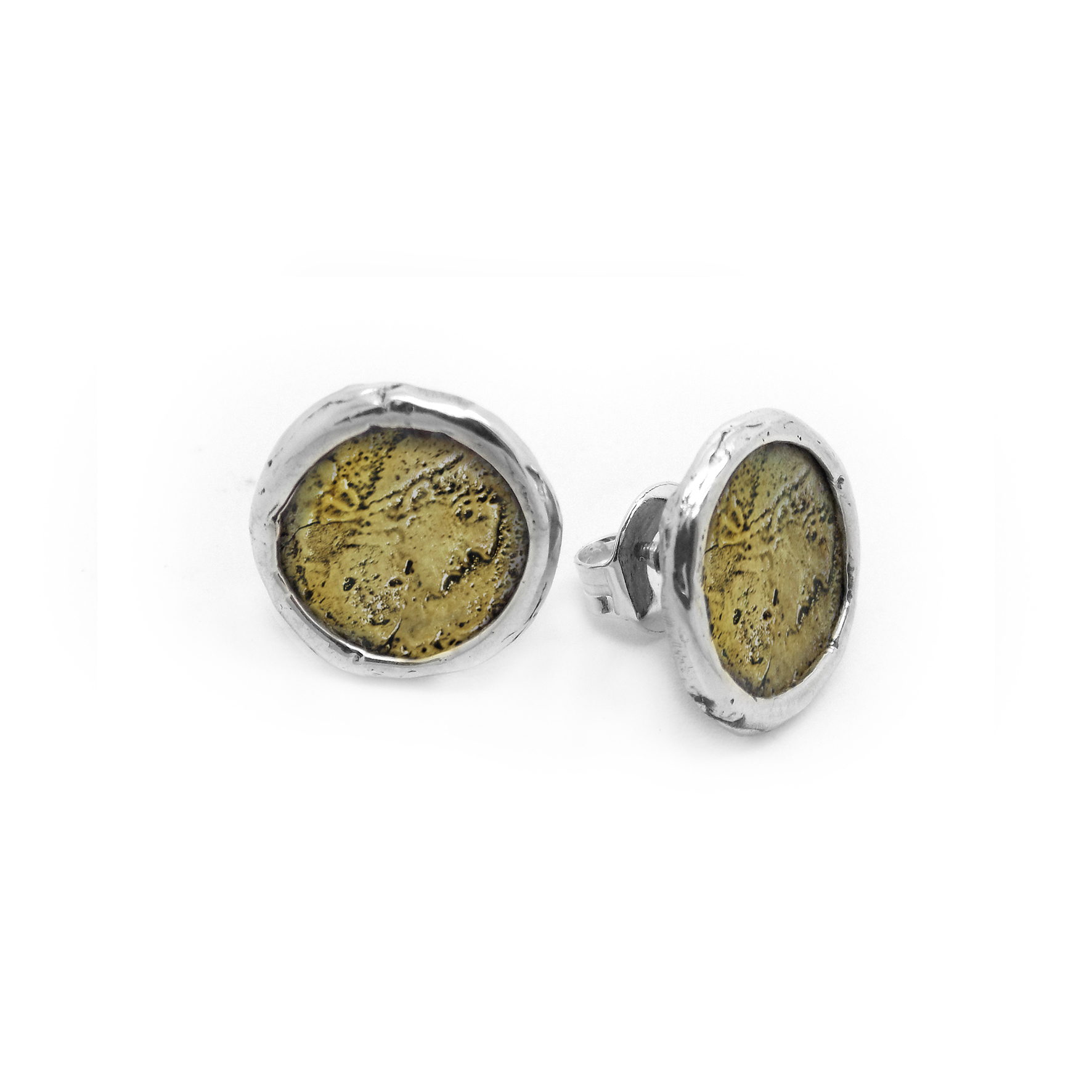 Firma joyas Pendiente Moneda Mini Firma joyas Pendiente Moneda Mini